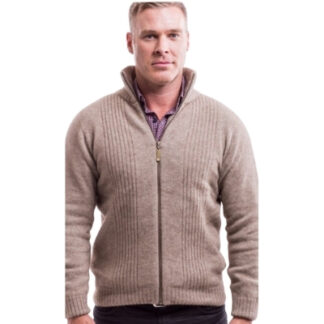 rib front jacket