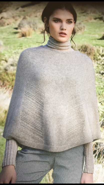 Lace Chevron poncho
