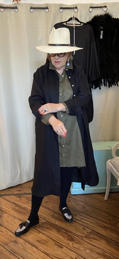 Shabby chic own design long line duster coat sold out