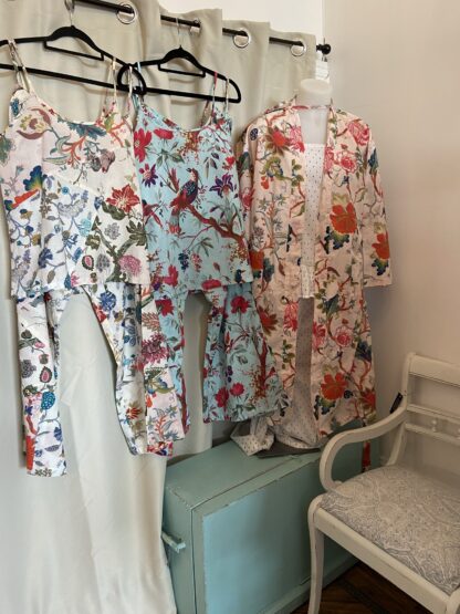 Cotton PJs and cotton robes