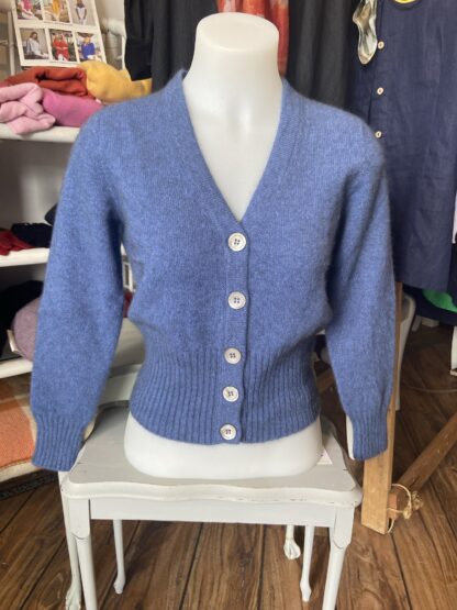 Possum Merino cardi with crystal buttons - Image 3