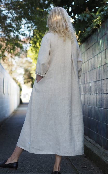 Natural linen dress - Image 3