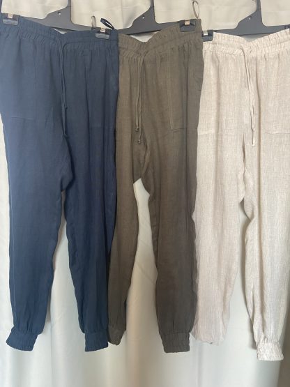 Linen jogger pants Sale Sale