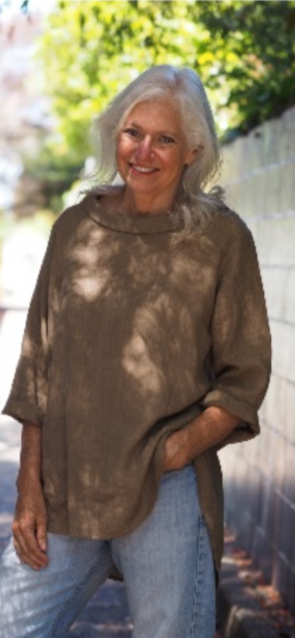 New Zealand design linen top - Image 3